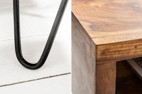 Masuta/ Noptiera design industrial vintage Scorpion 45cm Sheesham A-39957 VC