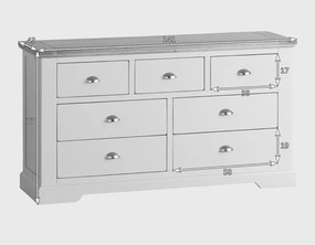 Set lemn masiv gri Living Ives Personalizabil
