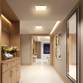 Plafonieră LED dimabilă Brilagi SLIMFRAME LED/25W/230V 30x30 cm alb + telecomandă