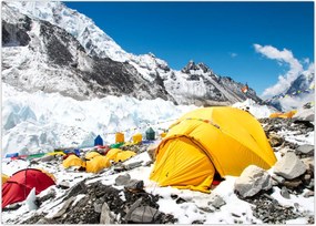 Tablou - Camping la munte (70x50 cm)