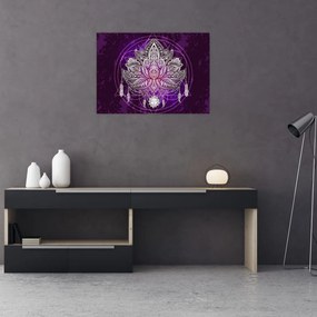 Tablou pe sticlă - Lotus (70x50 cm)