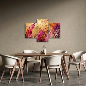 Tablou - Pictură abstractă de flori II. (90x60 cm)