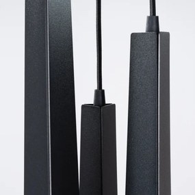 Lustră pe cablu Sollux SL.1401 PRYSM 3xG9/8W/230V negru