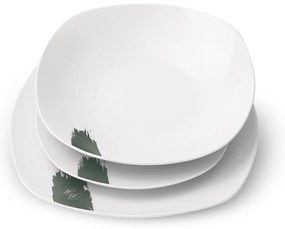 Set farfurii 18 piese din portelan Green Matt Berlinger Haus BH 10205