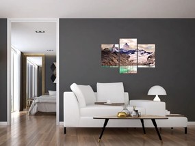 Tablou cu lac montan (90x60 cm)