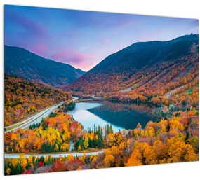 Tablou pe sticlă - White Mountain, New Hampshire, USA (70x50 cm)