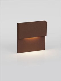 Spot aplicat perete exterior LED 2700K IP65 DAN corten