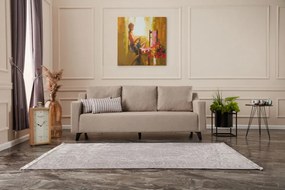 Canapea Extensibilă cu 3 Locuri Doga 3-Seat, Crem