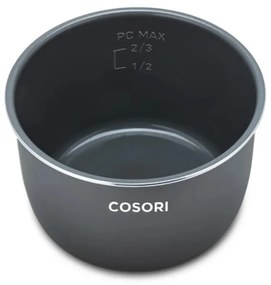 Recipient acoperit cu ceramica pentru Cosori CMC-CO601-SEU, 5,7 L, Fara BPA, Negru