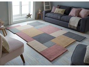 Covor din lână Flair Rugs Collage Earthy, 150x240 cm