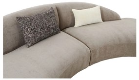 Canapea Venice cu 2 perne, chenille, natural, HN1256