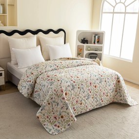 Cuvertura de pat HERBALIS crem Dimensiune: 220 x 240 cm