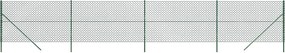 vidaXL Gard de plasă de sârmă, verde, 2x10 m