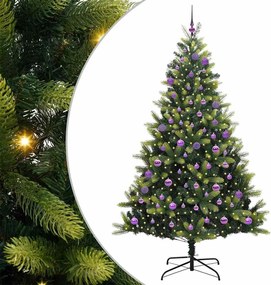 vidaXL Brad de Crăciun artificial cu ramuri articulare 300 LEDs 180 cm