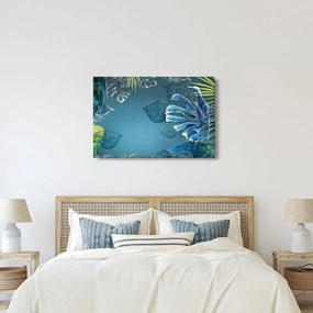Tablou - Frunzele plantelor tropicale (90x60 cm)