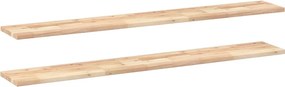 vidaXL Rafturi plutitoare 2 buc. 140x20x2cm lemn masiv acacia netratat