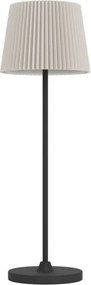 Eglo 75934 - Lampă de masă LED reîncărcabilă, cu dimmer, LEONERO, LED 3,8 W / 5 V, 2000 mAh, neagră/cremă
