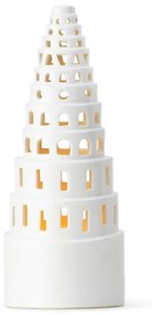 Sfeșnic de Crăciun din ceramică Kähler Design Lighthouse, ø 9 cm, alb