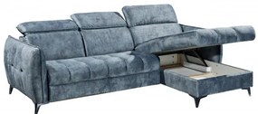 Coltar ext. Togo, Stanga - Dreapta, Smoke Blue, 2600 x 820 х 1760 mm.