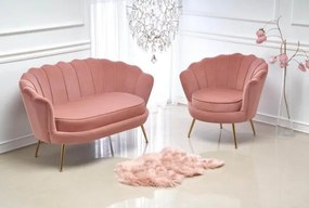 Fotoliu Amorinito velvet roz