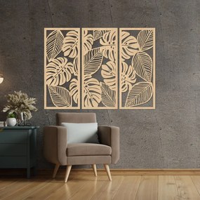 SENTOP | Pictură murală monstera din trei piese | LAJFEN