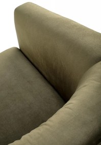 Fotoliu Enrico velvet verde H71 cm