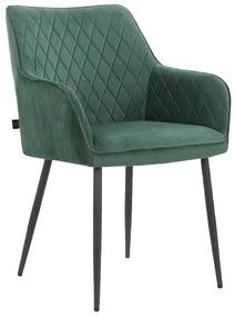 Set de scaune de sufragerie verde 2 buc. tapițat Elvira – Støraa