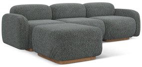 Colțar modular gri (cu colț variabil) Ailani – Makamii