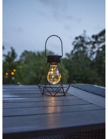 Felinar cu LED Star Trading Eddy, înălțime 15,5 cm, negru