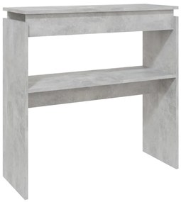 808318 vidaXL Masă consolă, gri beton, 80x30x80 cm, lemn prelucrat