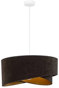 Lustră LED pe cablu Brilagi LYRA 1xE27/15W/230V maro închis/auriu