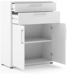 Bibliotecă modulară albă 89x113 cm Prima – Tvilum