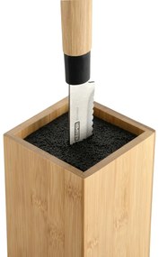 Kesper 58030 Suport pentru cuțite din bambus 10 x10 x 23 cm, negru