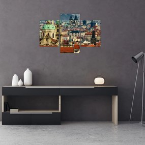 Tablou - Panorama din Praga (90x60 cm)
