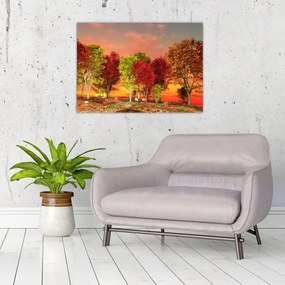 Tablou - Copaci colorate (70x50 cm)