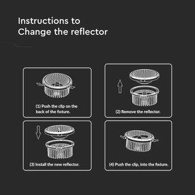 Spot LED încastrat LED/20W/230V 6400K d. 11 cm crom lucios