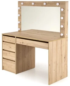 Masă de toaletă Hollywood XL, stejar artisan