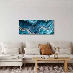 Tablou - Detaliu de acvamarin (120x50 cm)