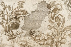Tablou - Perete cu flori (90x60 cm)
