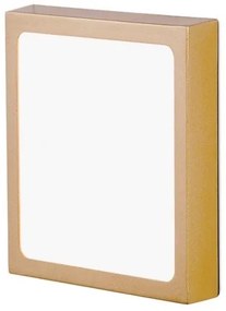 Plafoniera LED moderna design slim Lero 18x18cm auriu mat