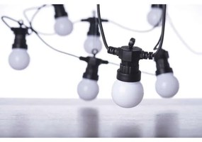 Lanț LED decorativ de exterior 10xLED/10m IP44 alb