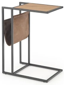 Masuta laterala Compact, stejar auriu / negru