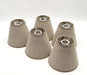 Lustră LED aplicată Brilagi ANTHONY 5xE14/40W/230V stejar nuc/bej