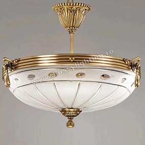 Lustra Ambiente cu Diam 33 cm, Desing Clasic, Finisaj Bronz Antic - Bussy Lighting 3039-52-42