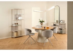 Masă de dining rotundă cu blat cu aspect de lemn de stejar ø 120 cm Soli – Actona