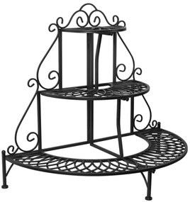 Etajera pentru flori AMELIE, 100x50x85cm, Fier forjat
