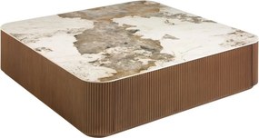 Masuta de cafea deosebita design LUX Walnut-Marble