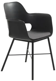 Scaun dining Unique Furniture Wrestler, negru
