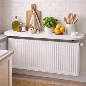 Raft perete, suport calorifer, alb, Homs, 80x18 cm, L006