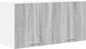 vidaXL Dulap suspendat cu ușă Gri Sonoma 80 x 31 x 40 cm Lemn compozit